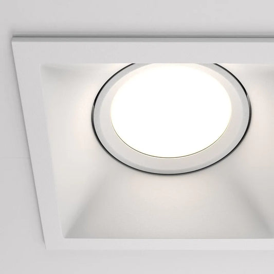 Sport dublu incastrat din Aluminiu Alb H4xL17cm IP 20 GU10 50W Dot