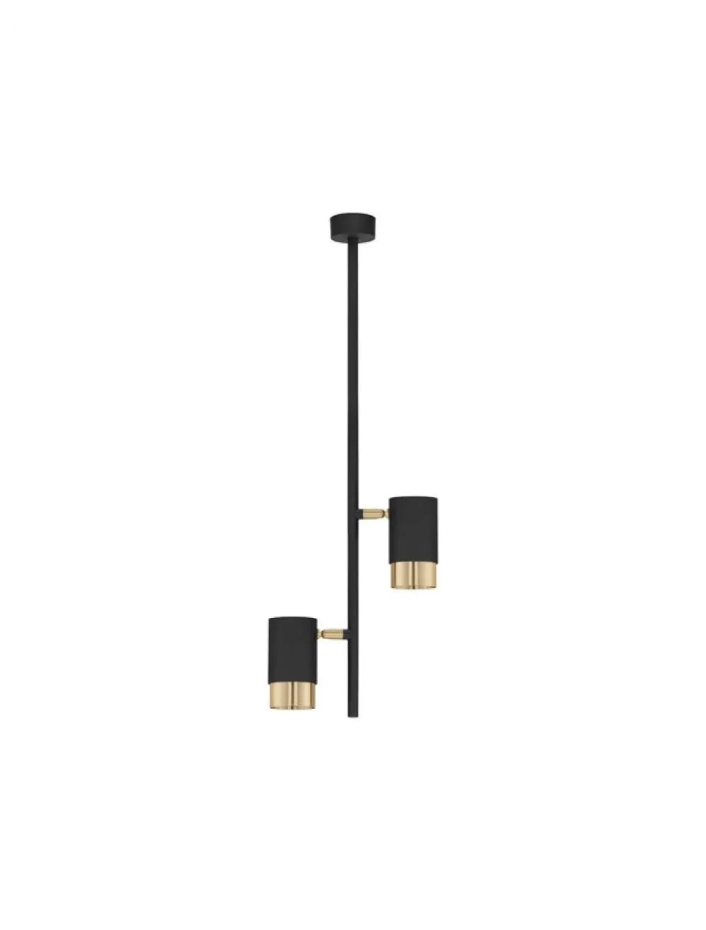Pendul din Aluminiu Negru/Auriu H62.7xL5.9cm IP20 PONGO