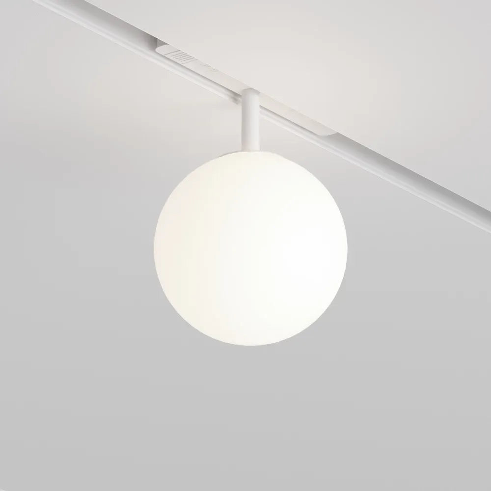 Spot dimabil smart pentru sina Exility din Metal Alb si Sticla Alb H19.8xD13cm 5W 340lm 3000-6000k Luna