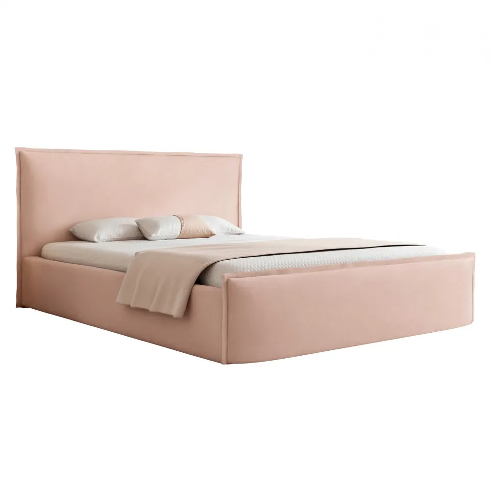 Pat 160 x 200 tapitat cu Catifea Dream velvet Roz Oria
