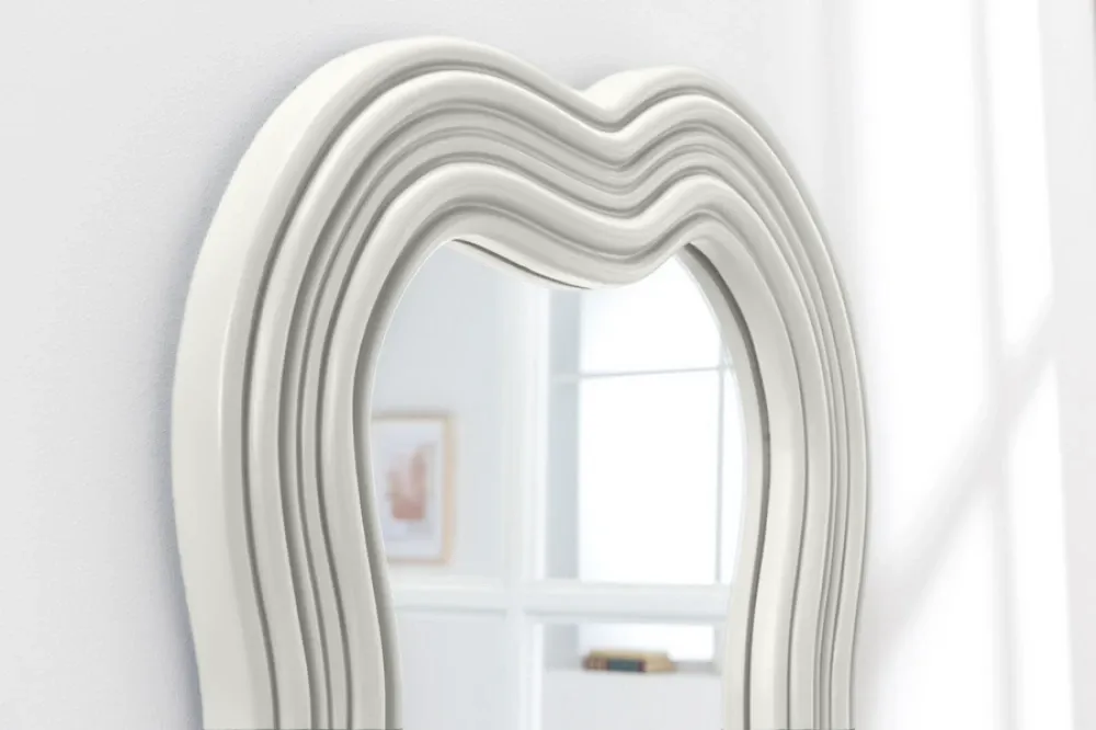 Oglinda cu rama din Poliuretan/MDF Alb H100xL52cm Alice Ii
