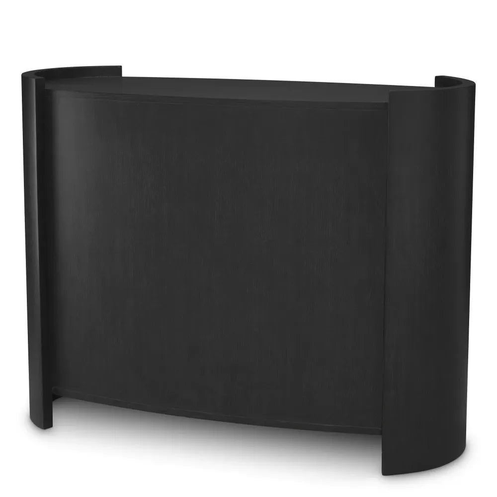 Comoda din Furnir de stejar Gri carbune L130xH100cm Splendora Eichholtz