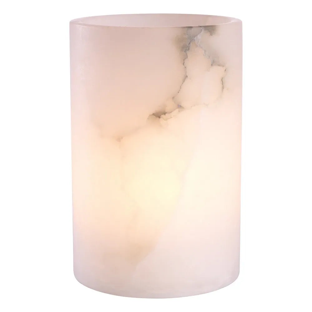 Suport lumanare din Alabastru Alb D20cm Mercer L Eichholtz