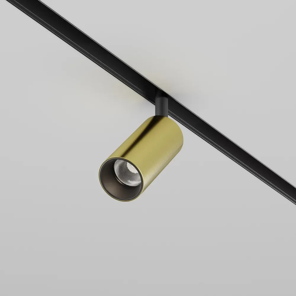 Spot dimabil smart pentru sina Exility din Aluminiu Negru/Alama H16.9xL19.3cm 5W 376lm 2700-6000k Focus LED