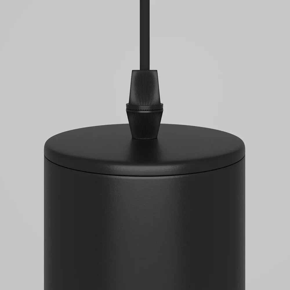 Pendul din Aluminiu Negru H133xD6cm IP 20 GU10 10W Focus