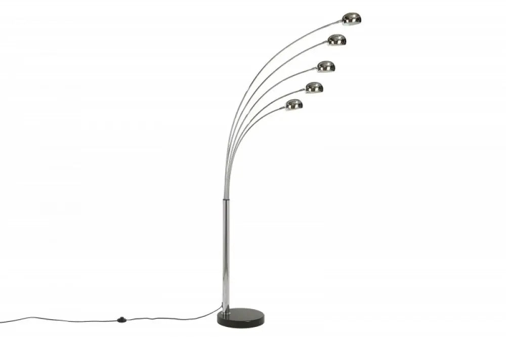 Lampa de podea din Metal Argintiu si Metal Argintiu H200xD125cm Five Lights