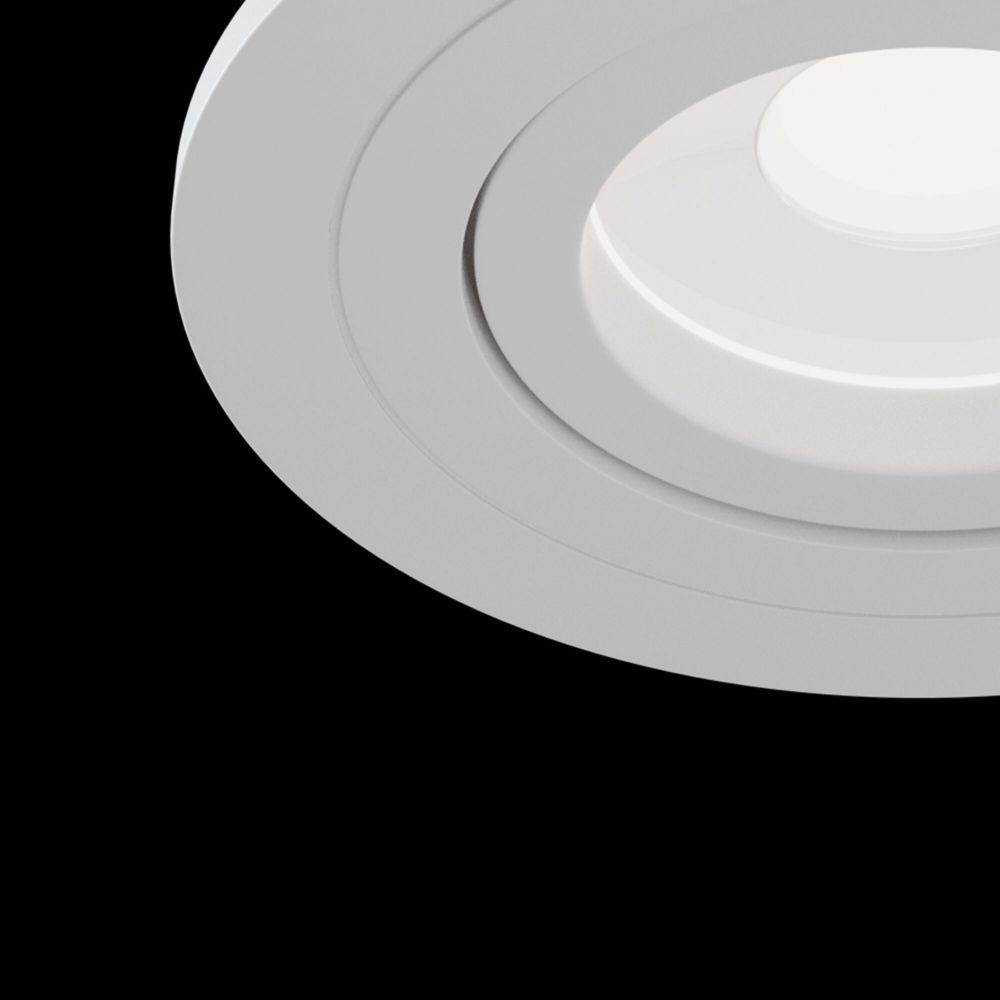 Spot incastra din Aluminiu Alb D10xH9cm Atom