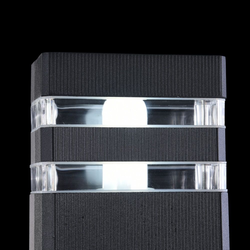 Aplica de perete pentru exterior din Sticla Transparent cu 2 becuri L11x10xH33cm Unter den Linden