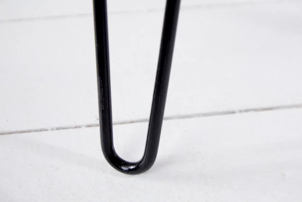 Masuta de cafea  din Lemn de tec Maro si Metal Negru L60xH52cm Wild