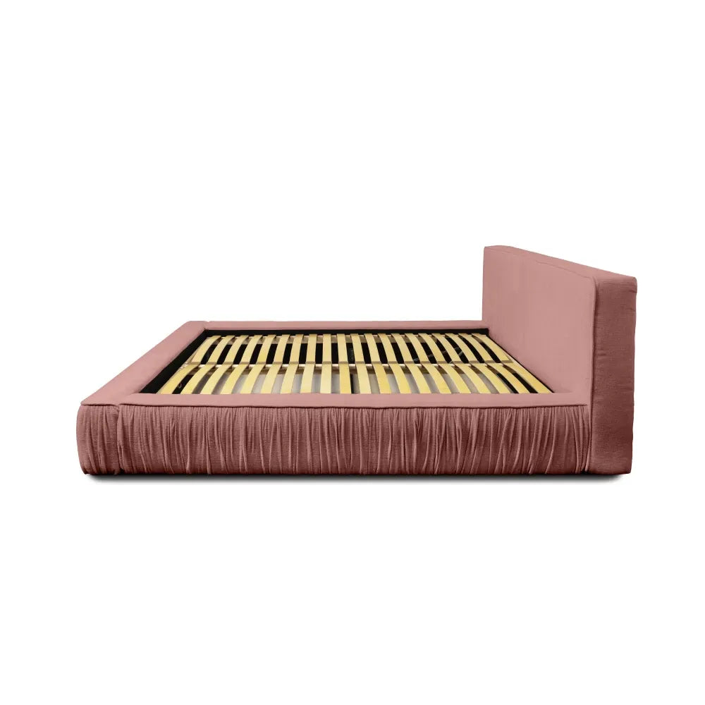 Pat 140x200cm tapitat cu Chenille Roz Naomi