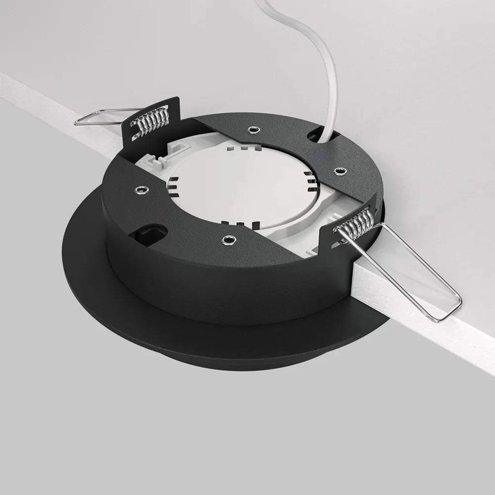 Spot incastrat din Aluminiu Negru H5xD11cm IP 20 GX53 15W Hoop
