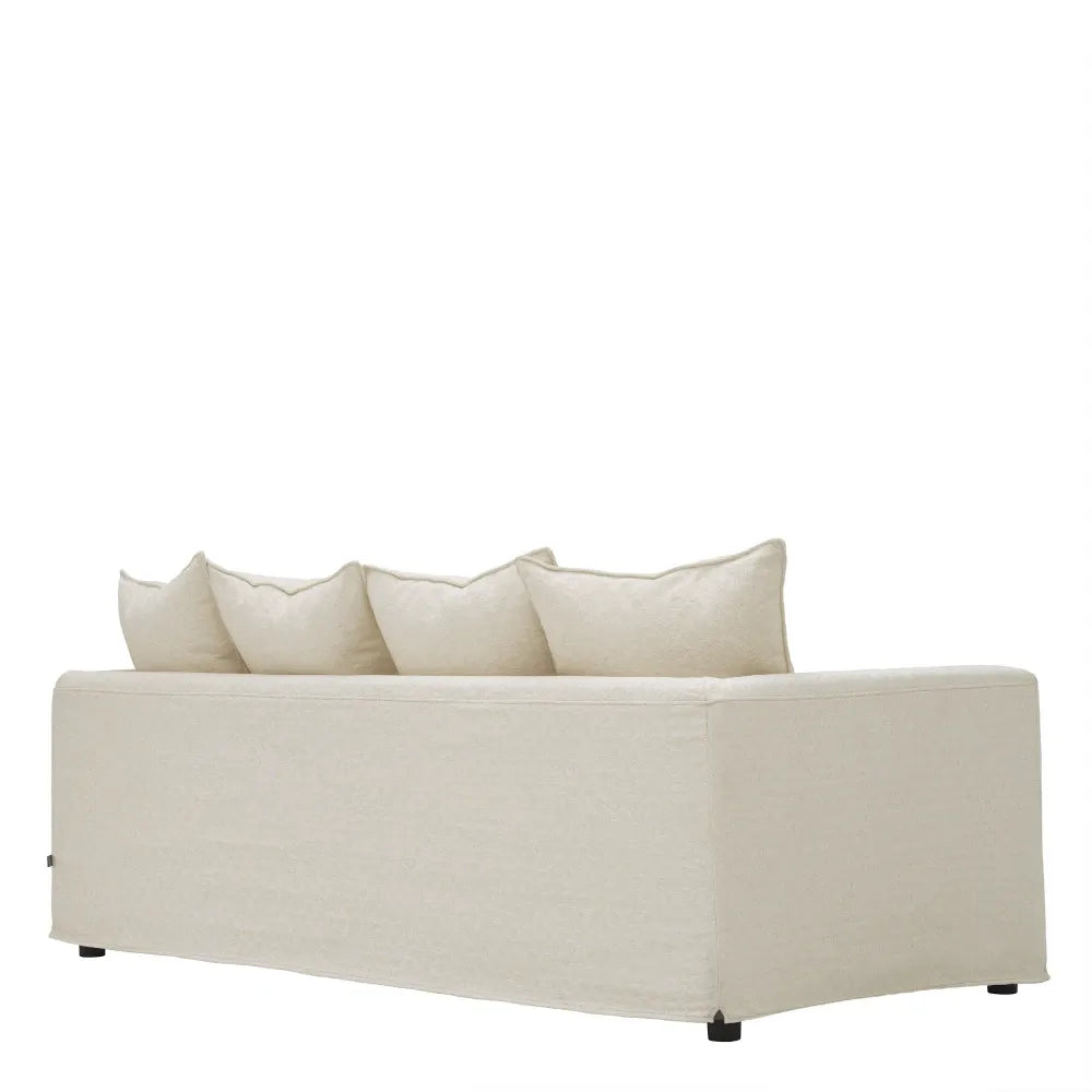 Canapea tapitat cu Stofa Alb L210xA100xH91cm Montgomery Eichholtz