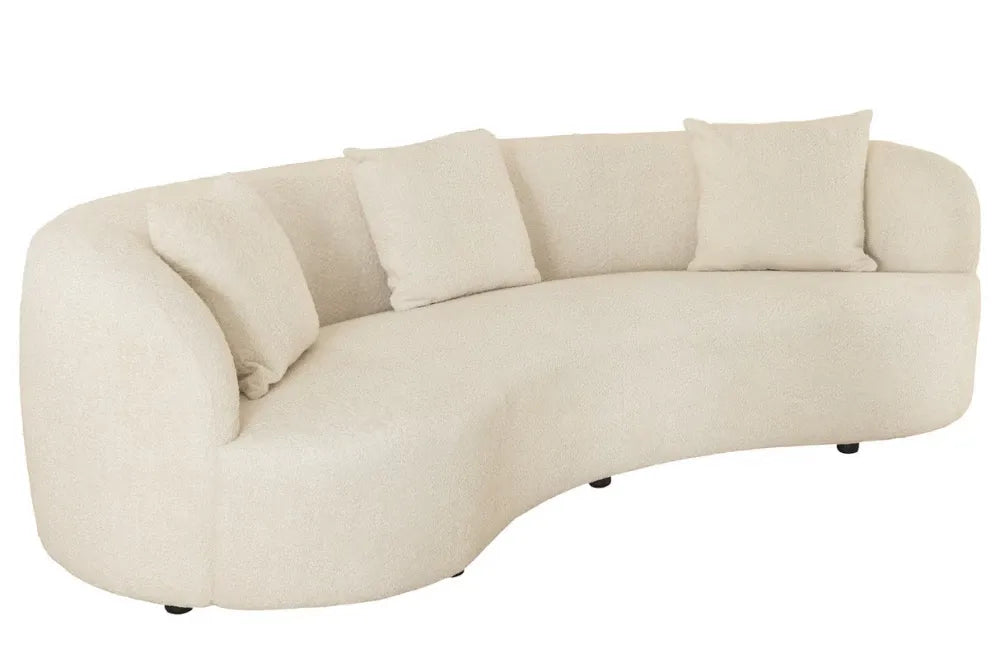 Canapea 3 locuri tapitat cu Stofa boucle Bej L229cm Atelier