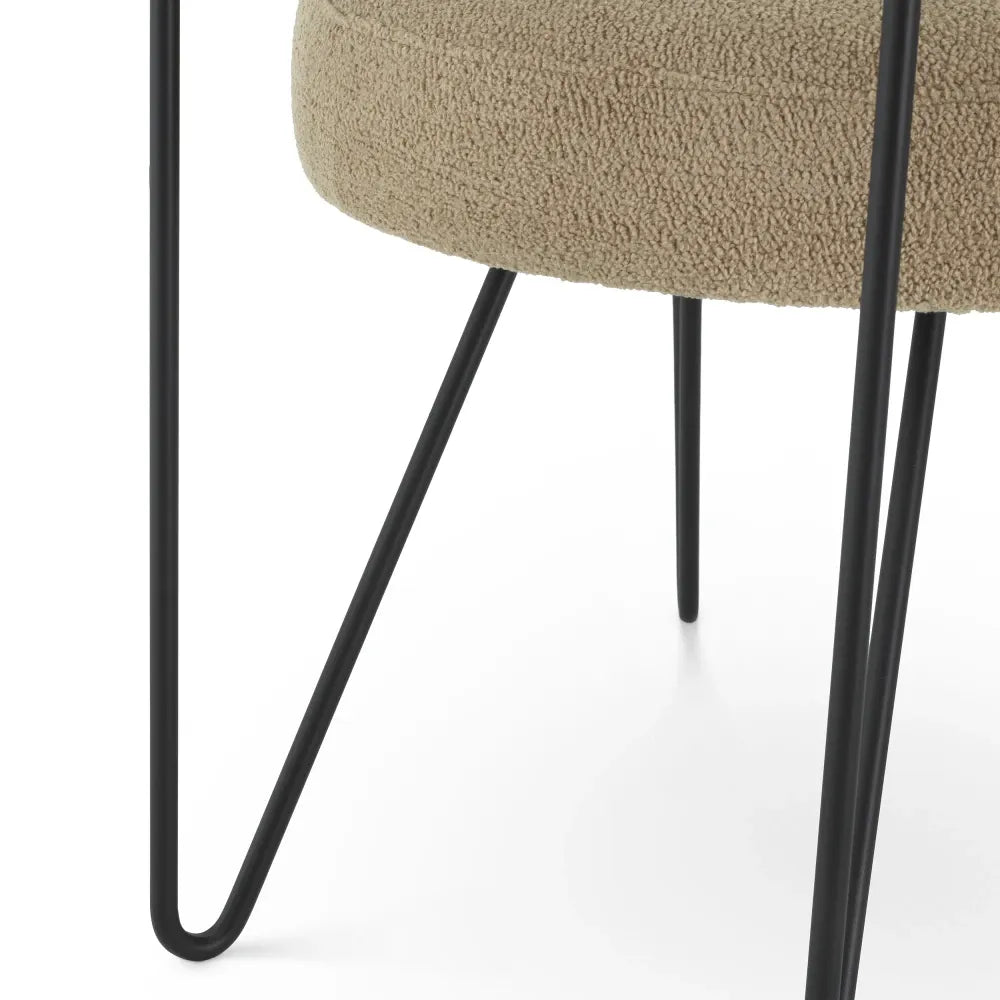 Scaun tapitat cu Stofa Bej L53xA57xH74cm Giuseppe Eichholtz