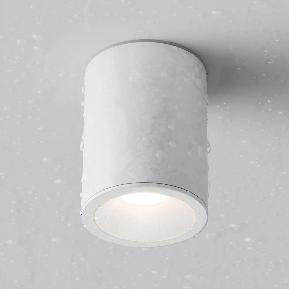 Spot aplicabil din Aluminiu Alb H11.5xD8.5cm IP 65 GU10 50W Zoom