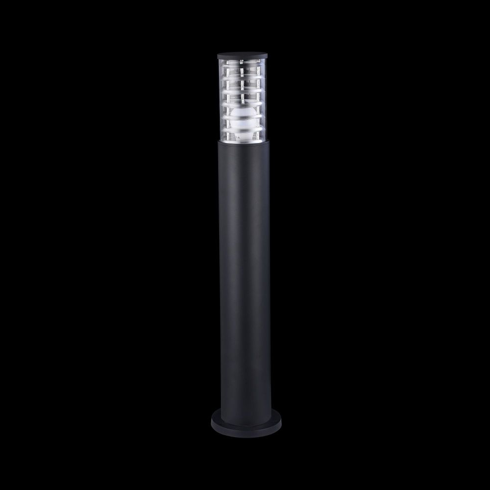 Stalp de iluminat pentru exterior din Sticla si Metal Negru D16xH80cm Bronx