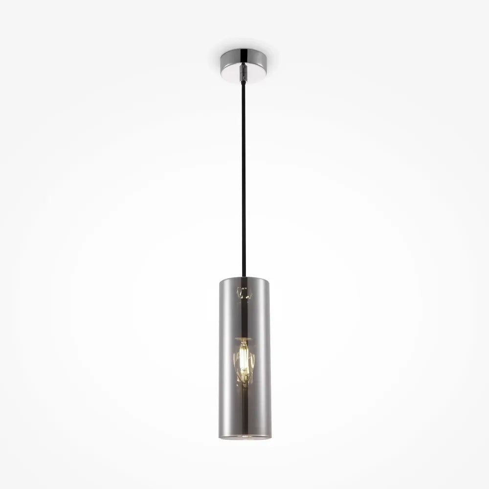 Pendul cu inaltime reglabila din Sticla Argintiu D8xH178cm Gioia