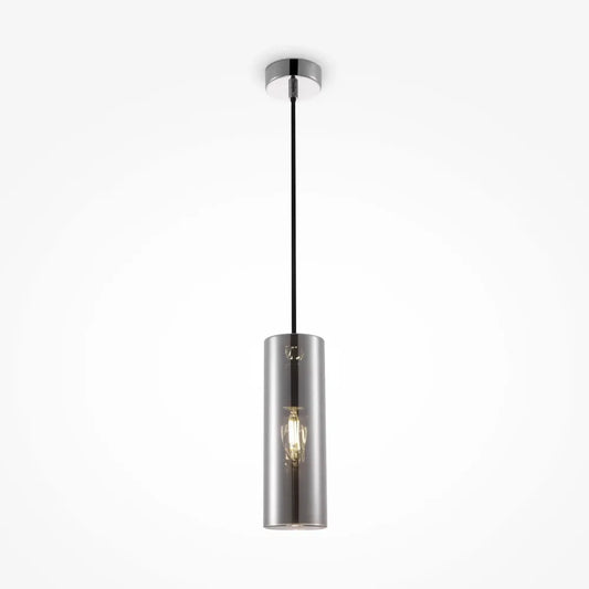 Pendul cu inaltime reglabila din Sticla Argintiu D8xH178cm Gioia