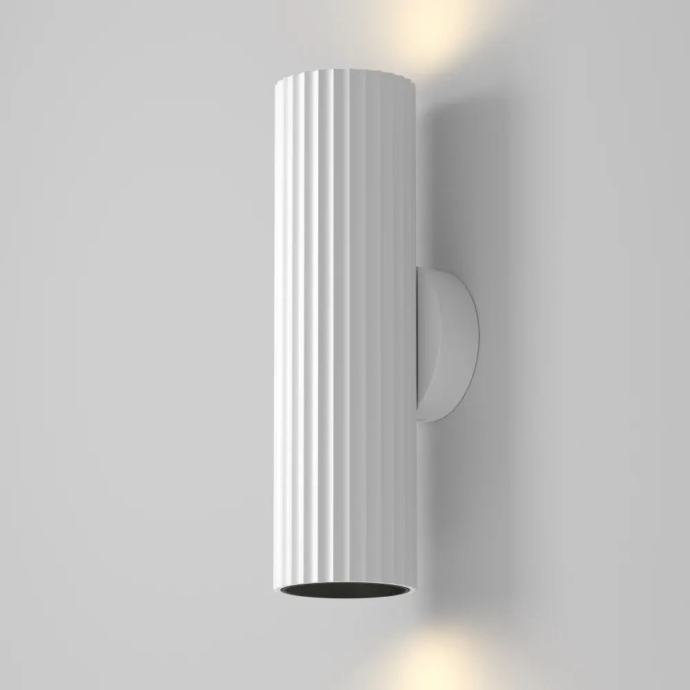 Aplica perete din Aluminiu Alb H20xD5.6cm Calipso