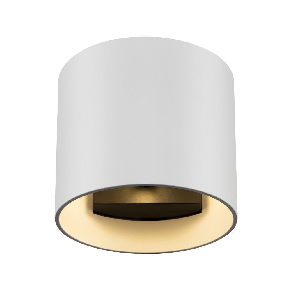 Aplica de perete din Metal Alb D10xH8cm Rond