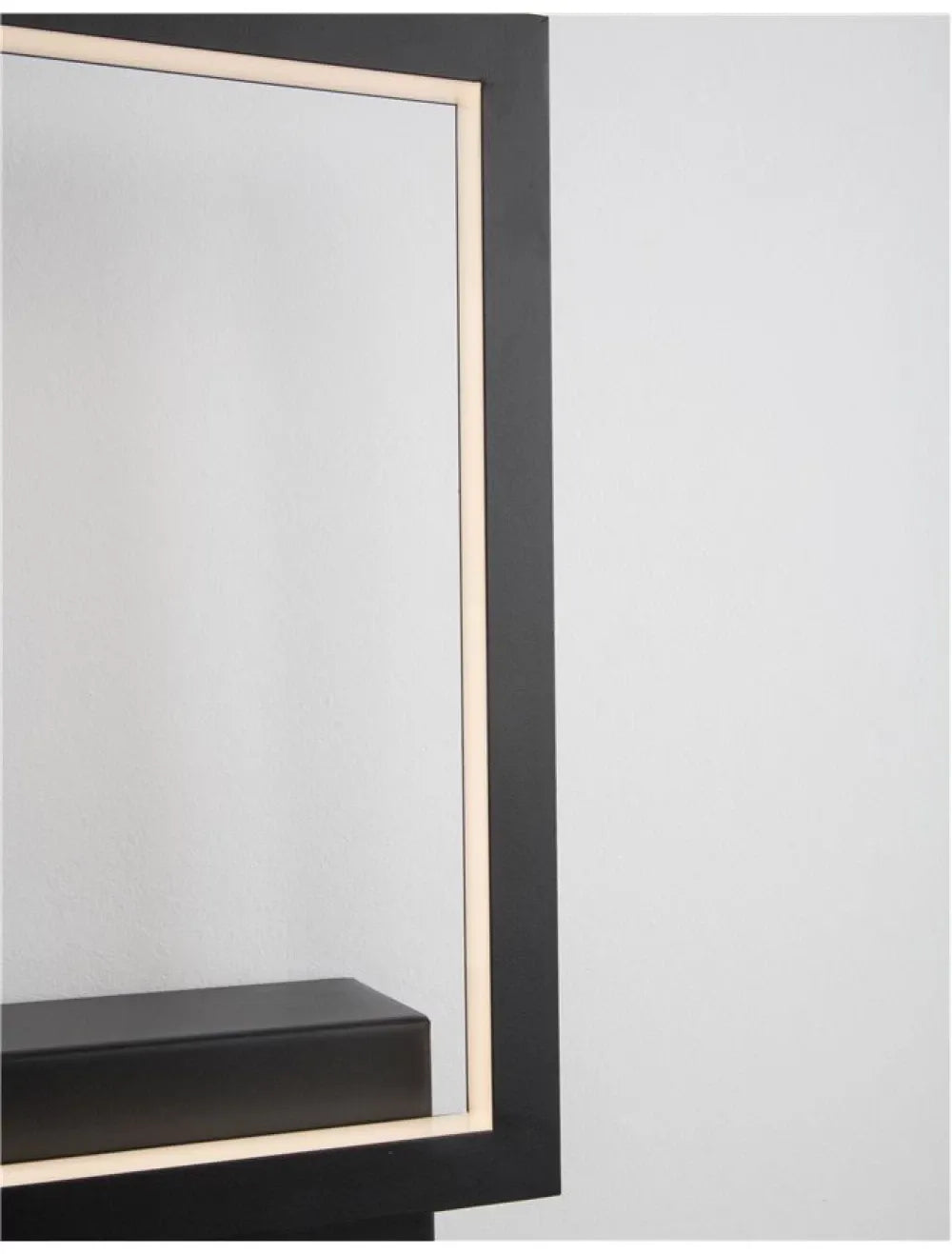 Aplica de perete din Aluminiu Negru H25xL21cm IP20 18W 1080lm 3000k CORNICE