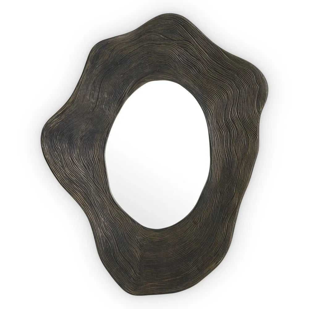 Oglinda cu rama din Metal/MDF Bronz L60xH75cm Pavona Eichholtz