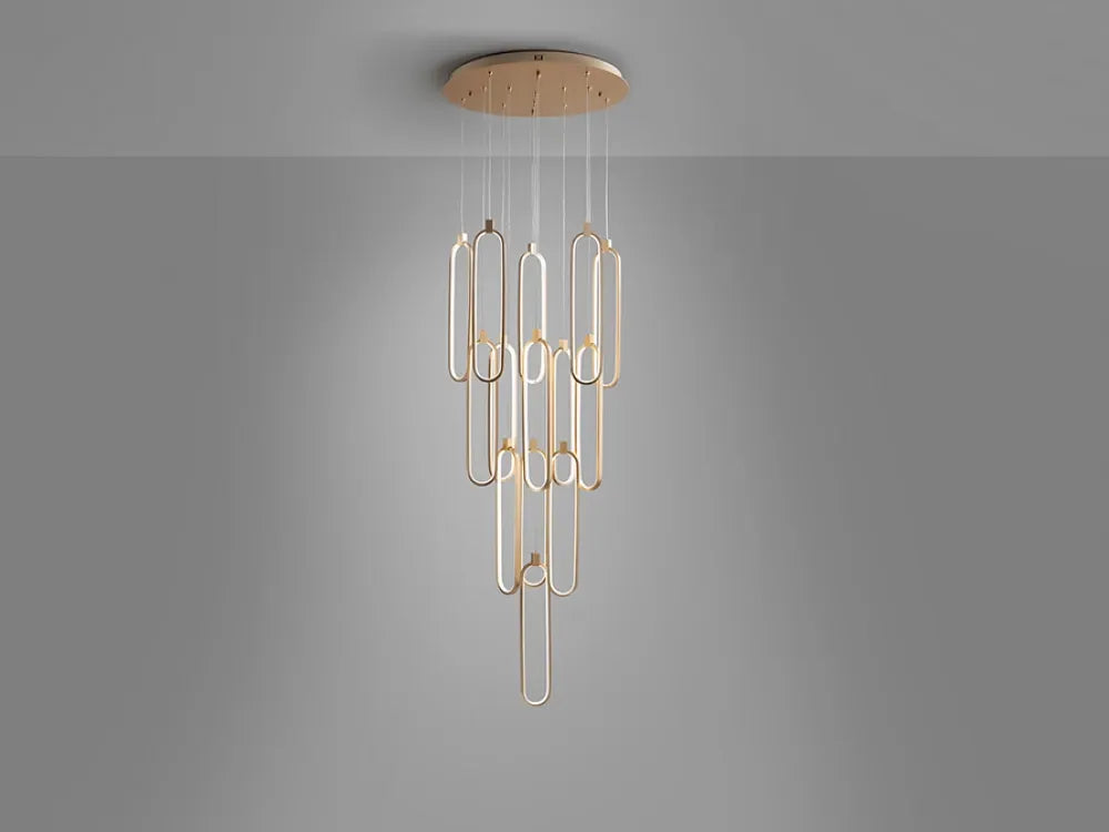 Candelabru din Aluminiu Rose gold H300xD60cm Colette