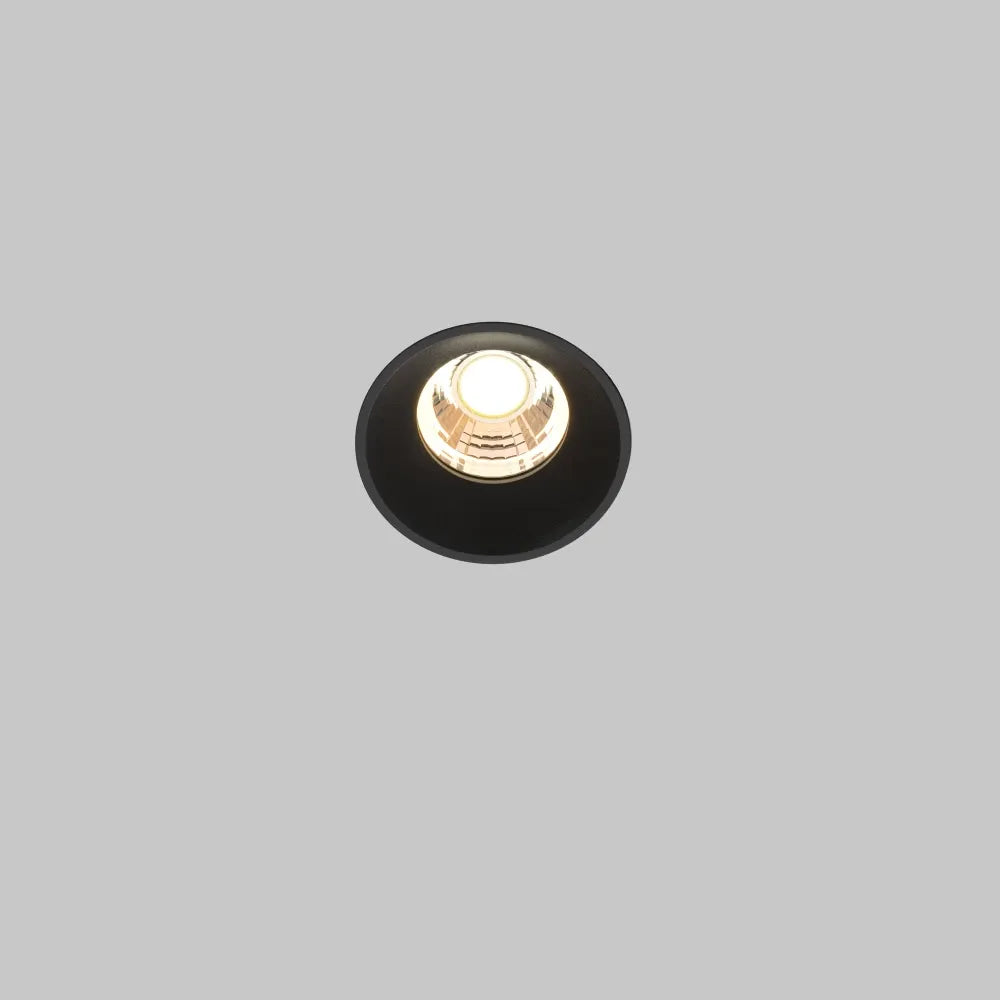 Spot incastrat din Aluminiu Negru H5.3xD5.4cm 7W 480lm 3000k Round