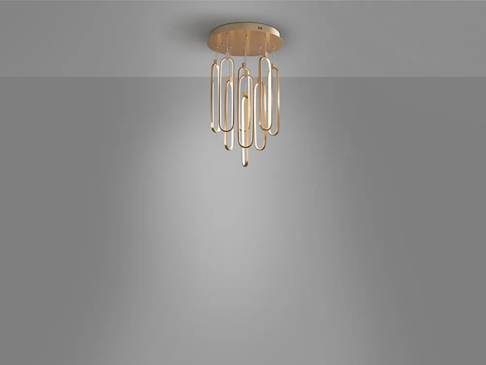 Candelabru din Aluminiu Rose gold H220xD50cm Colette