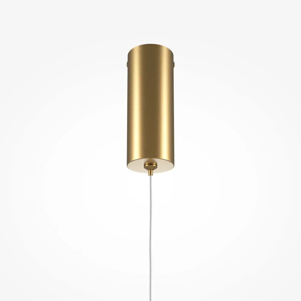 Pendul din Aluminiu Alama si Silicon Alb H415xD1.7cm Halo