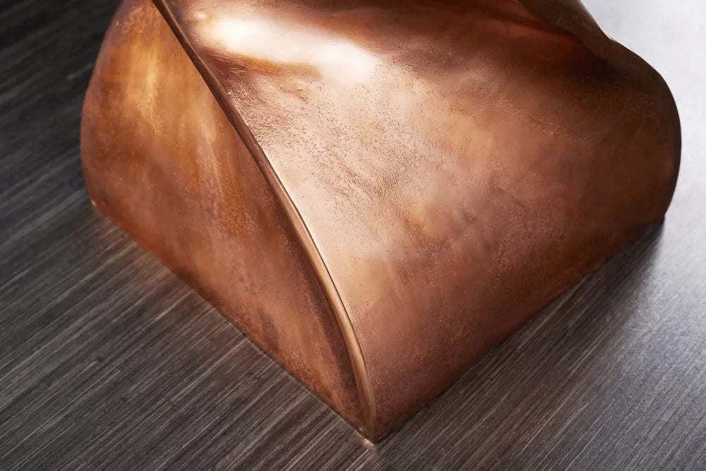 Masuta laterala din Metal Cupru H45xL30cm Twist