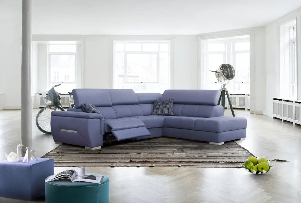 Coltar customizabil cu recliner in forma de L 300cm Quebec
