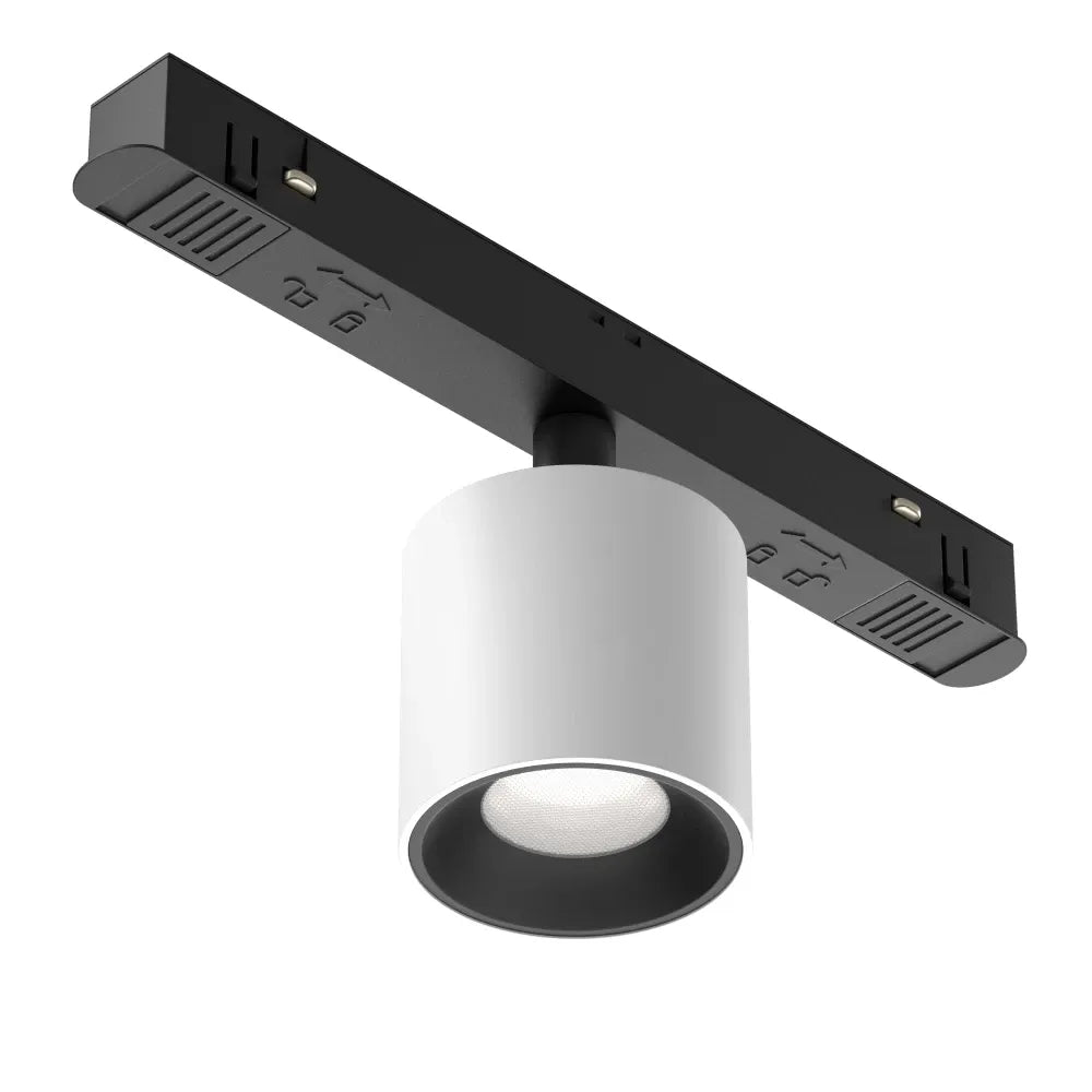 Spot dimabil smart pentru sina Exility din Aluminiu Alb H9.6xL19.3cm 7W 350lm 2700-6000k Alfa S