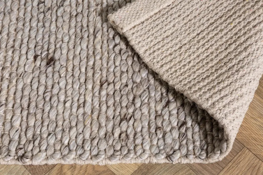 Covor din Lana/Poliester Gri L240cm Wool
