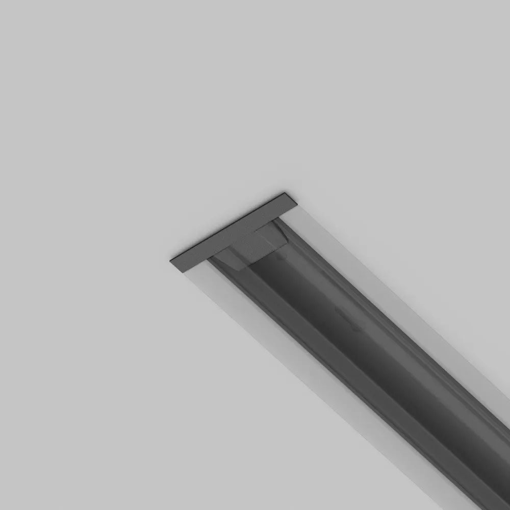 Cap sina monofazata incastrata din Aluminiu Negru L4xH2cm Accessories for tracks Unity