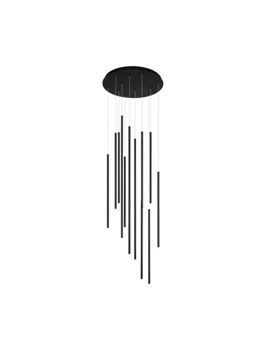 Candelabru din Aluminiu Negru H165xL50cm IP20 60W 2344lm 3000k ELETTRA