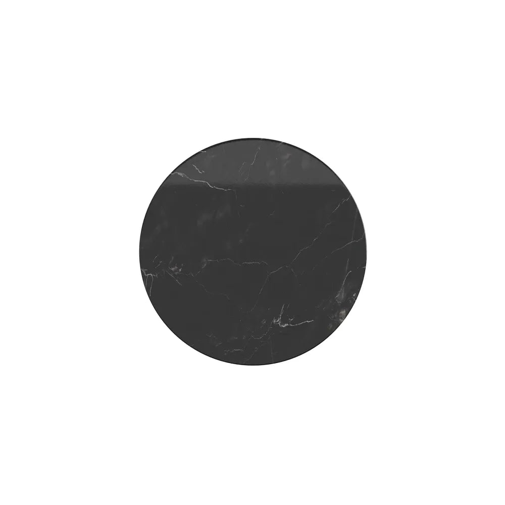 Aplica de perete din Metal Negru si Marmura Negru H15xL5cm Basic Texture