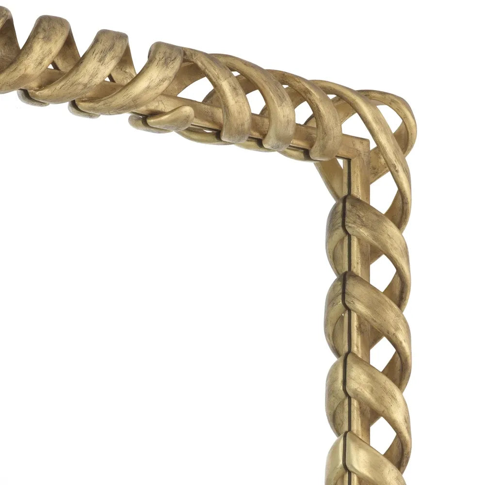 Oglinda cu rama din Lemn/Metal Auriu L93xH141cm Casone Eichholtz