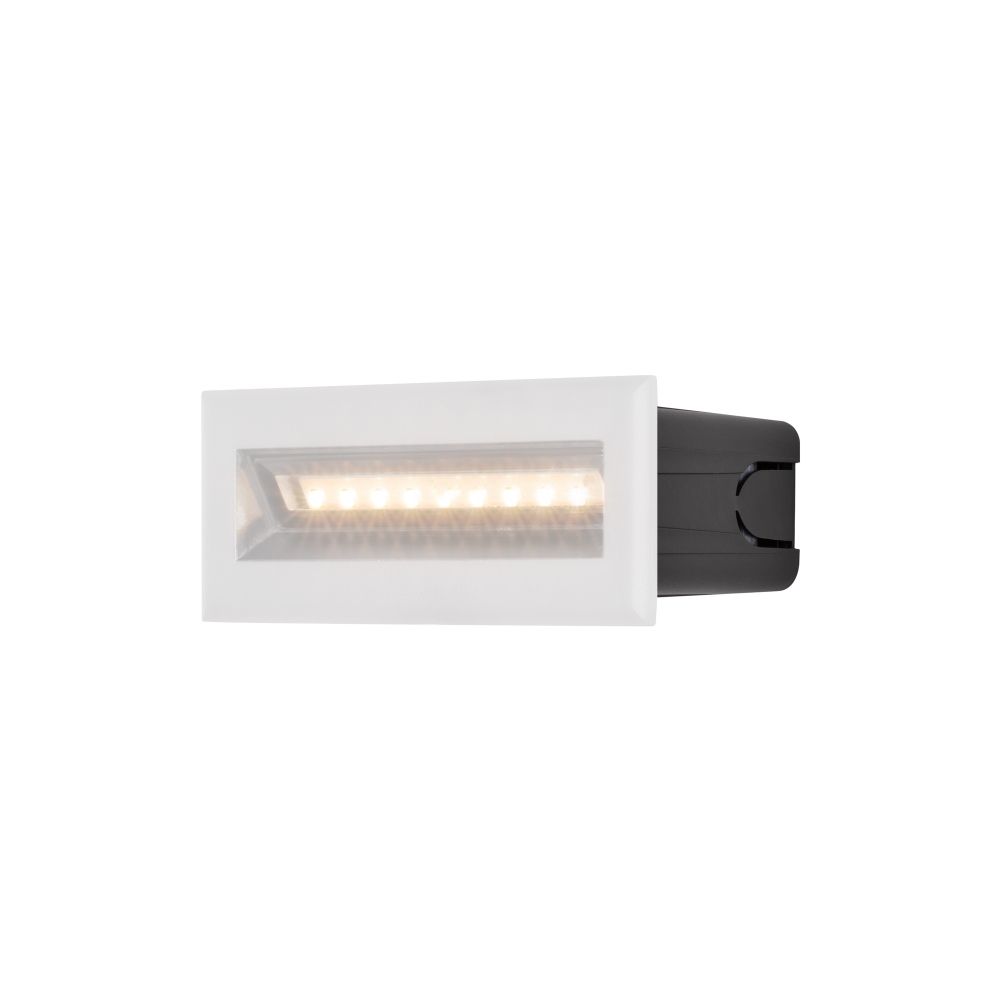 Spot incastrat pentru iluminat scari din Metal Alb 5W 400lm 3000k L14xH5cm Bosca