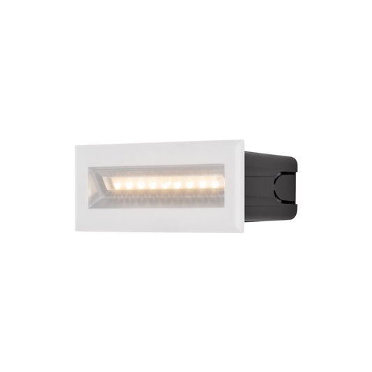 Spot incastrat pentru iluminat scari din Metal Alb 5W 400lm 3000k L14xH5cm Bosca