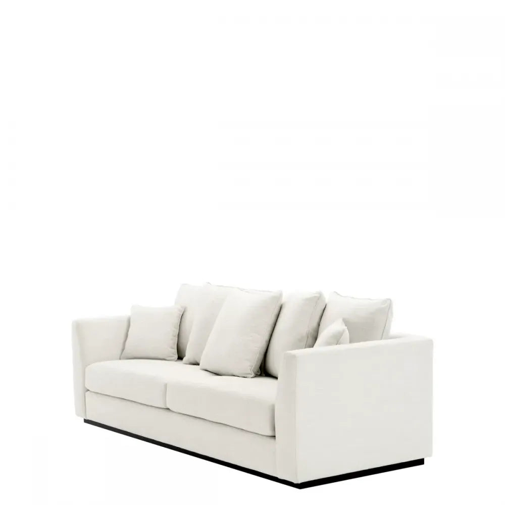 Canapea fixa tapitata cu Stofa Avalon Alb L255cm Taylor Eichholtz
