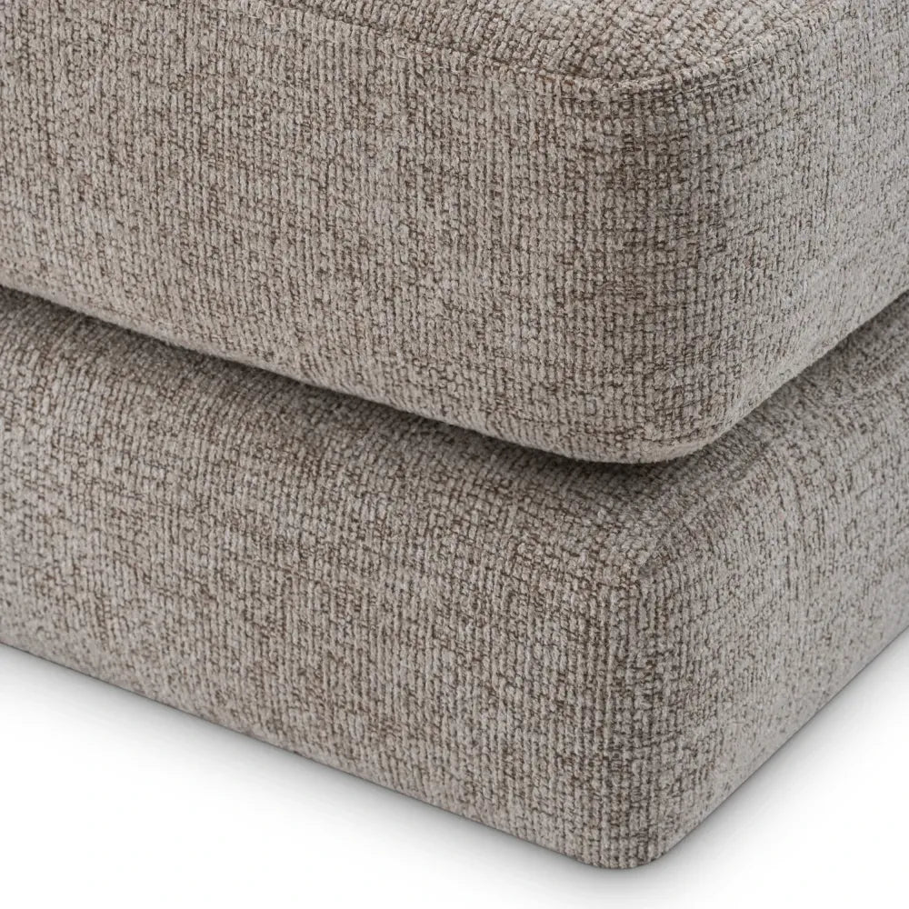 Puf tapitat cu Stofa Grej L122xA122xH40cm Lounge Club Eichholtz