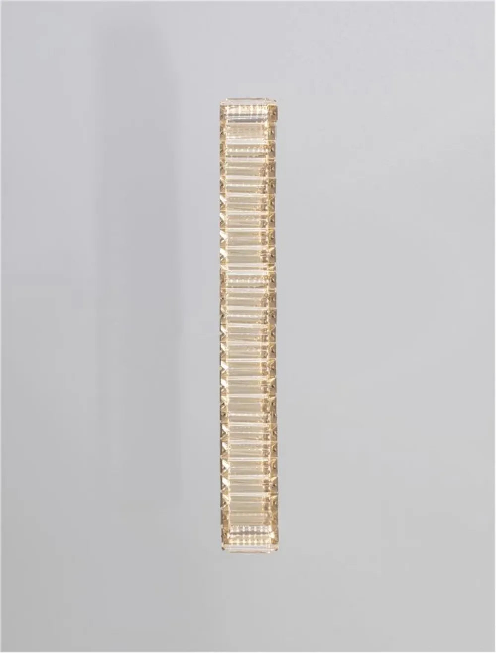 Aplica de perete structura din Metal Auriu si abajur din Cristal Transparent H60xL12cm IP20 19W 1428lm 3500k AURELIA