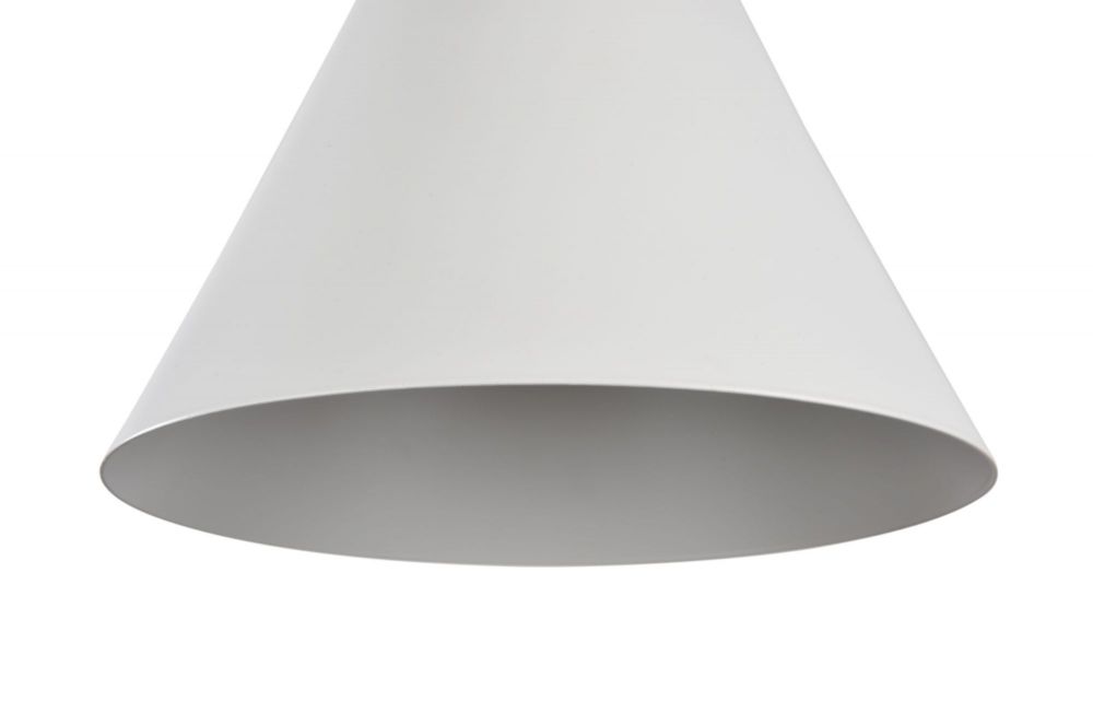 Pendul cu inaltime reglabila din Metal Alb D22xH140cm Bicones
