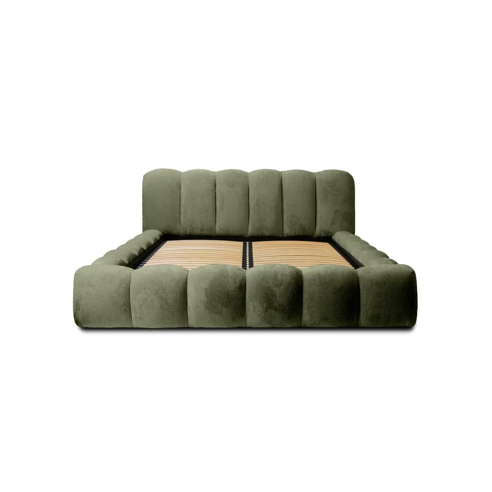 Pat 140x200cm tapitat cu Chenille Verde Dallas
