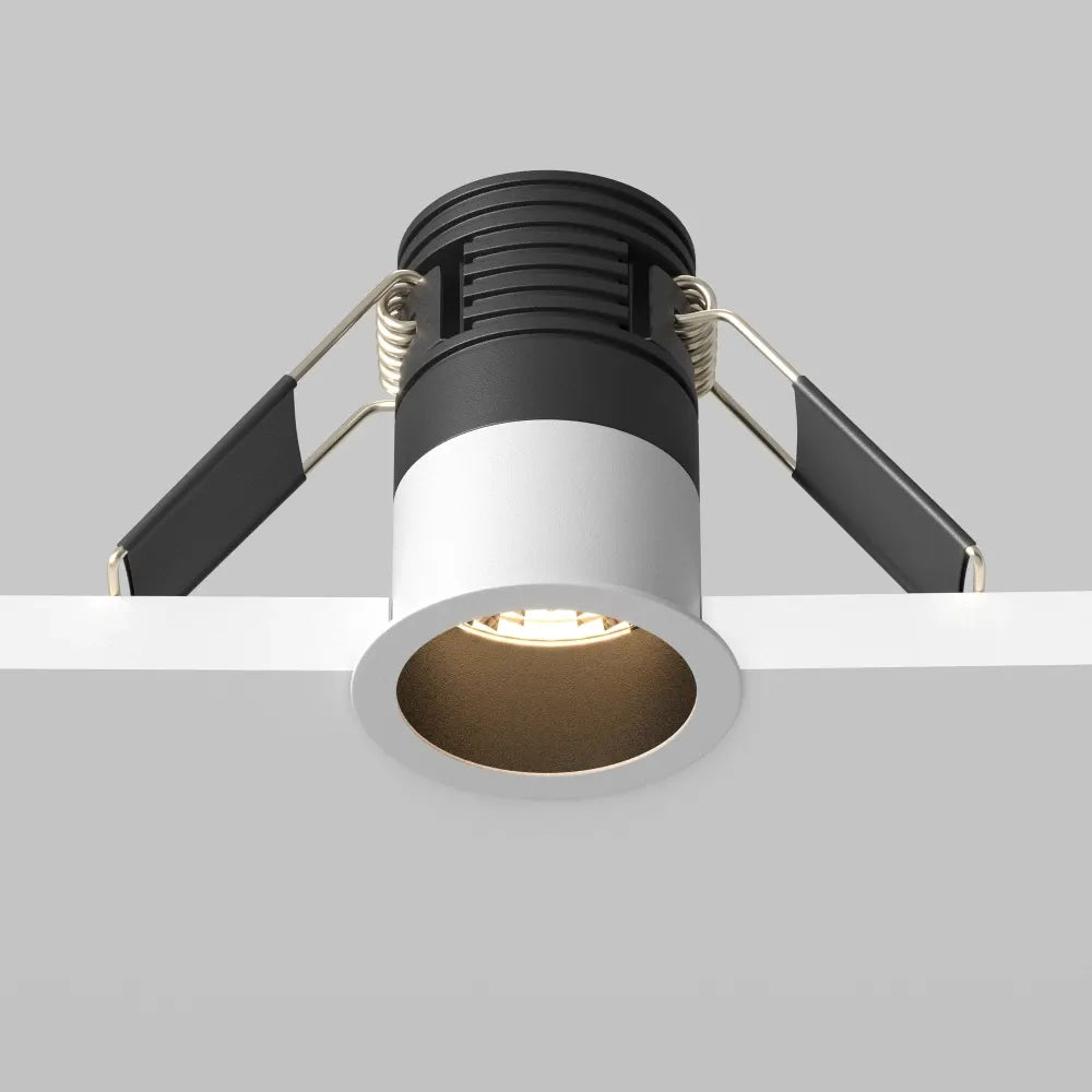 Spot incastrat din Aluminiu Negru/Alb H5.5xD4cm 5W 230lm 3000k Minor