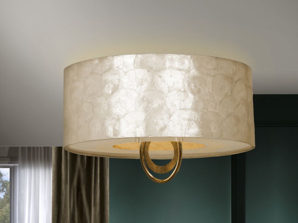 Plafoniera Eden Auriu 4xE27 Hcm D55cm