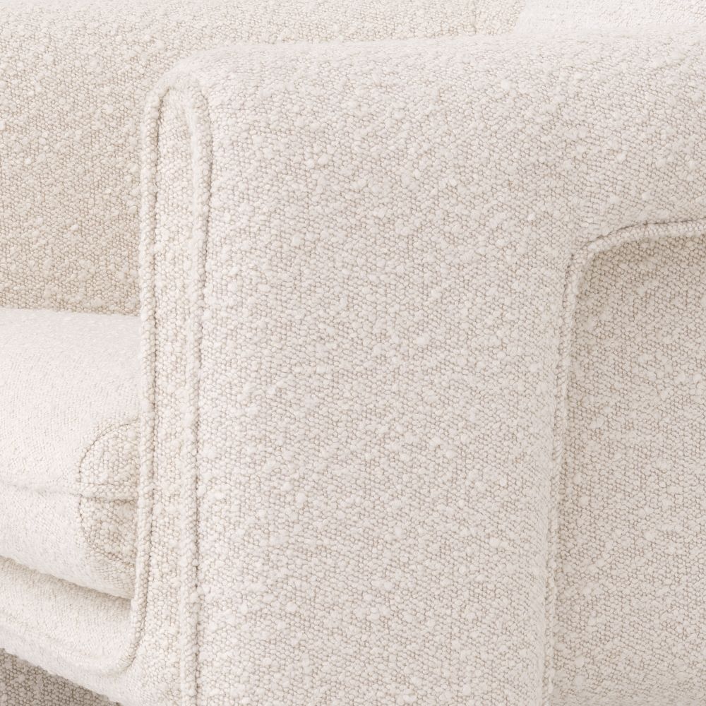 Fotoliu Toto Eichholtz tapitat cu Stofa Boucle Crem H68xL85xA77cm