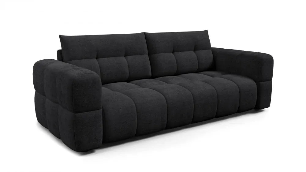 Canapea tapitata cu material pet friendly Alias negru L241x104cm