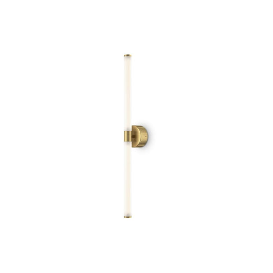 Aplica de perete Aluminiu si Acril Auriu/Alb D3xH63cm Axis